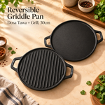 Reversible Griddle Pan – Dosa Tawa + Grill, 30cm