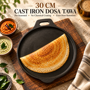Cast Iron Rough Dosa Tawa – 30cm, Single Handle