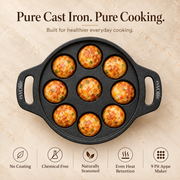 Cast Iron Paniyaram Pan – 9 Pit