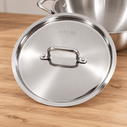 Tri-Ply Stainless Steel Kadai with Lid – Induction & Gas Compatible, No Coating, 5 Year Warranty