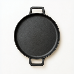 Cast Iron Multi Tawa – 28cm, Dual Handle