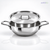 Tri-Ply Stainless Steel Kadai with Lid – Induction & Gas Compatible, No Coating, 5 Year Warranty