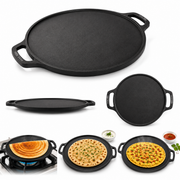 Cast Iron Dosa Tawa – Double Handle, 30cm