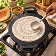 Edgeless Cast Iron Tawa, 28cm