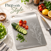 Bloom Wine Stainless Steel Chopping Board