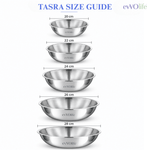 Tri-Ply Stainless Steel Tasra with Lid – Induction & Gas Compatible, No Coating, 5 Year Warranty