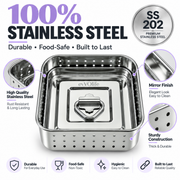 Stainless Steel Paneer Maker Mould 500ml with Lid