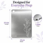 Bloom Wine Stainless Steel Chopping Board