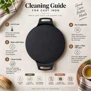 Edgeless Cast Iron Tawa, 28cm