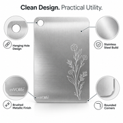 Bloom Wine Stainless Steel Chopping Board