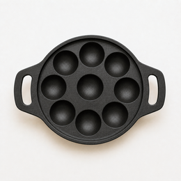 Cast Iron Paniyaram Pan – 9 Pit