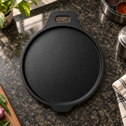 Smooth Cast Iron Dosa Tawa – 28cm, Single Handle