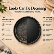 Smooth Cast Iron Dosa Tawa – 28cm, Single Handle