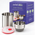 Stainless Steel Hung Curd Maker – Greek Yogurt Strainer with Lid, Fine Mesh, Fridge Storage
